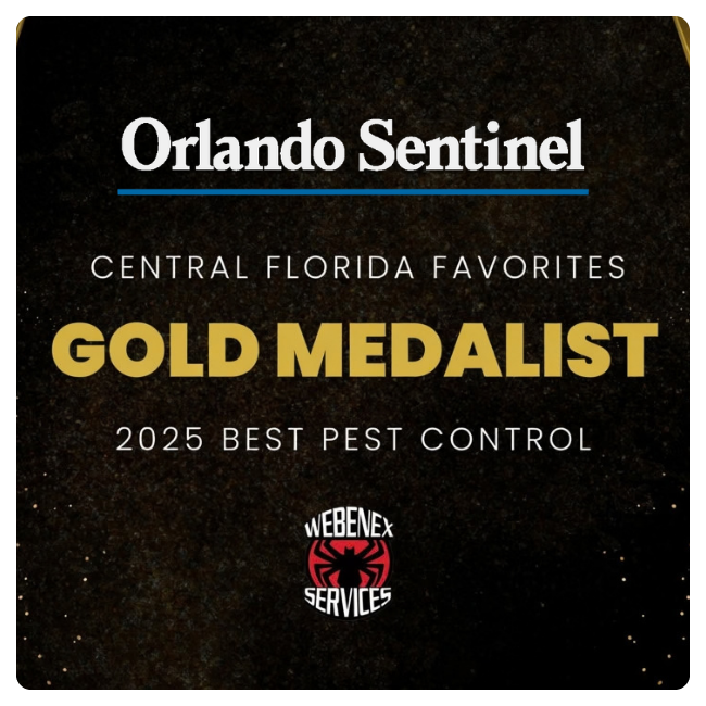 Orlando Sentinel Central Florida Favorites 2025 Gold Medalist, Best Pest Control, Webenex Services